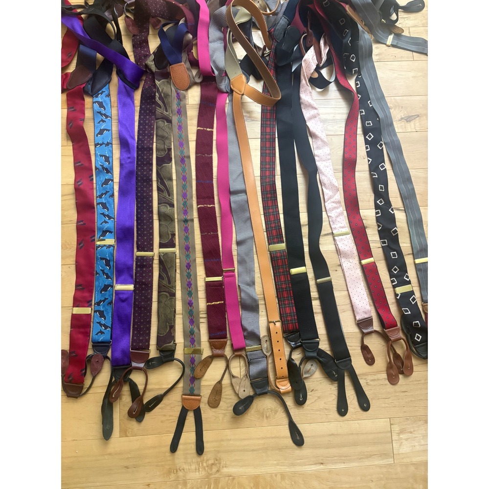 Grunge Retro Emo Preppy 17 pairs suspenders for every occasion, frat boy pledge